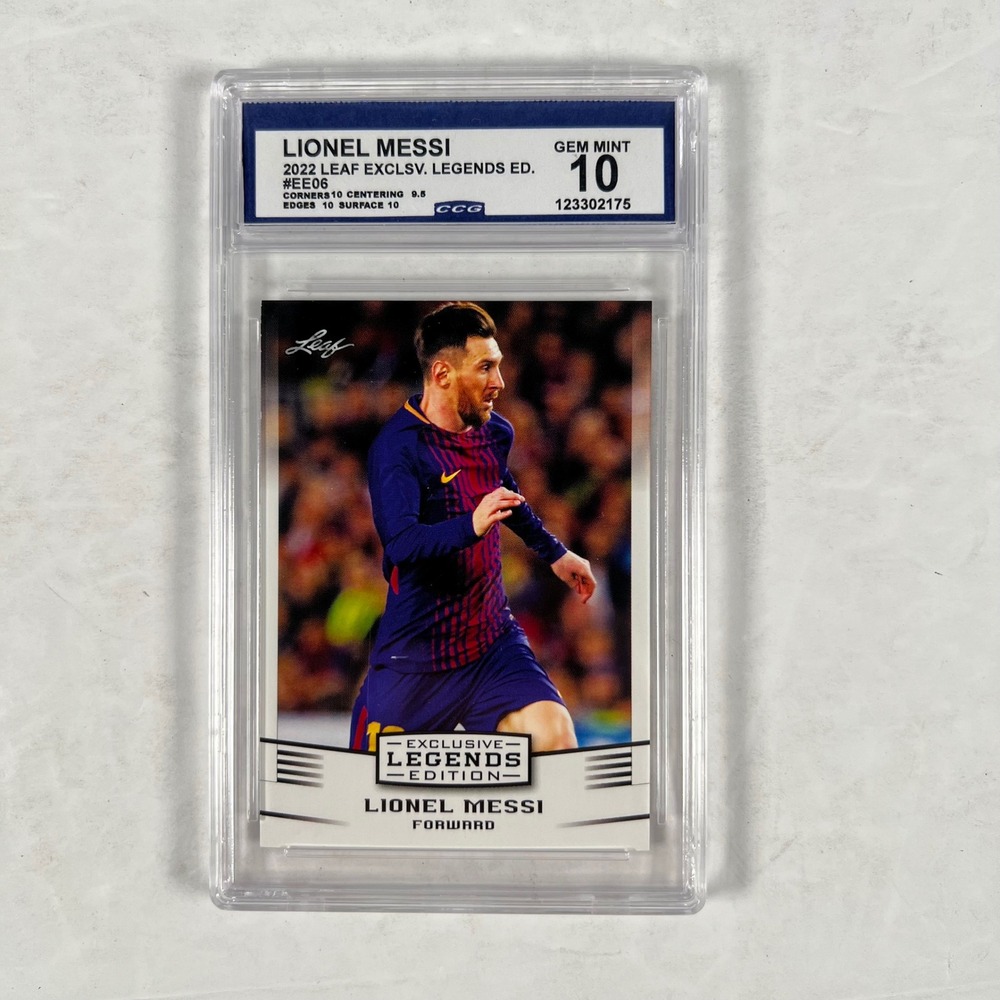 Lionel Messi 2022 Leaf Exclusive Legends Edition #EE06 CCG Gem Mint 10